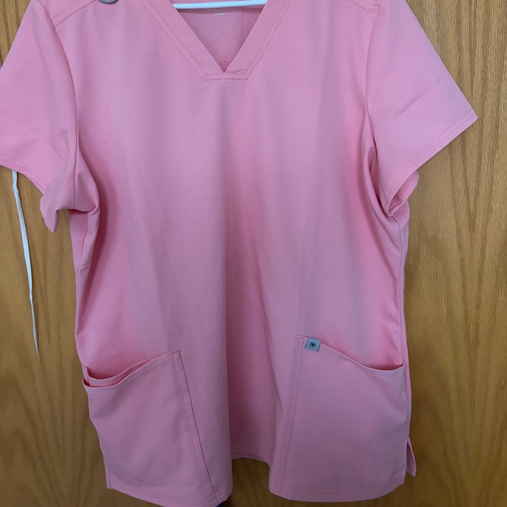 Light Pink Scrub Top